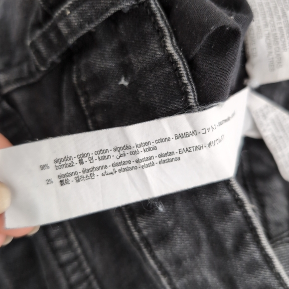 ZARA 1975 Denim Mid rise Washed Black skinny Jean , Size 6 - Picture 10 of 10